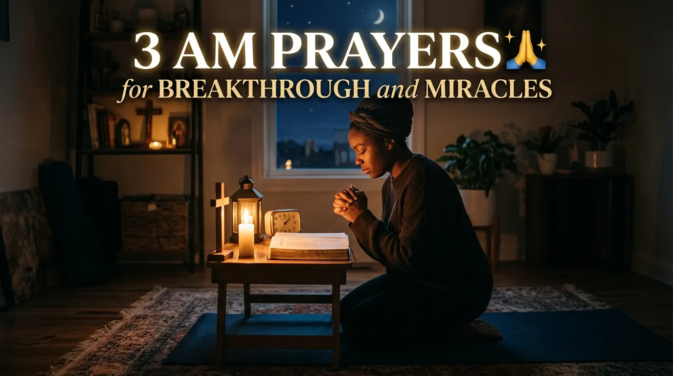 3 AM Prayers for Breakthrough and Miracles