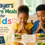 Prayers Before Meals for Kids